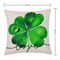 St Patricks Day Decor-Throw Pillow Covers 18x18 in Set of 4,Shamrock Linen Pillow Case with Green Hat Irish for Large Couch Sofa Home Indoor Outdoor Holiday Decorations